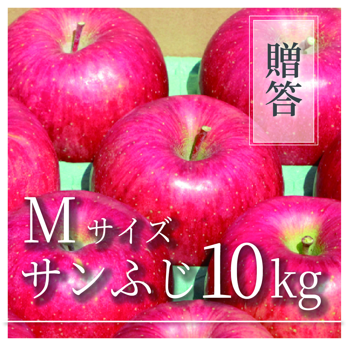 サンふじ ご贈答用 Mサイズ 10kg(36〜40個)