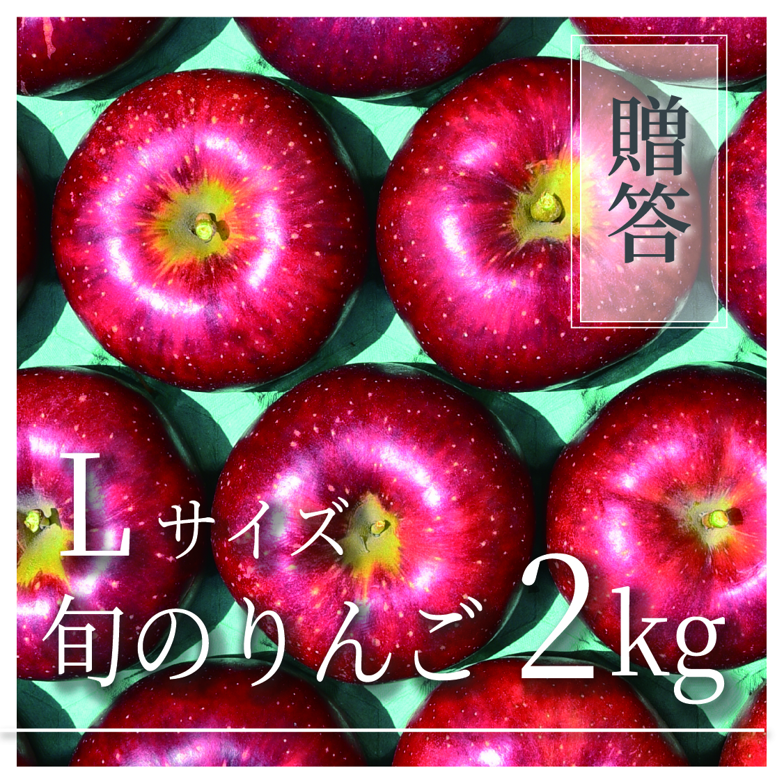 旬のりんご ご贈答用 Lサイズ 2kg(5〜7個)