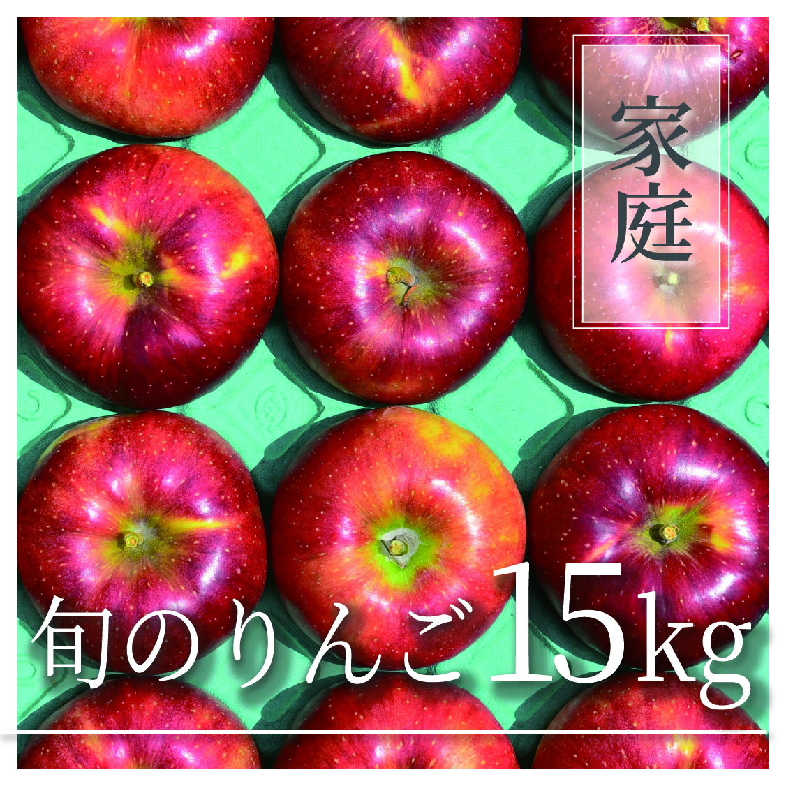 旬のりんご ご家庭用 15kg(27〜75個)